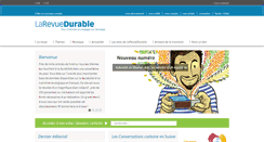 Desktop Screenshot of larevuedurable.com