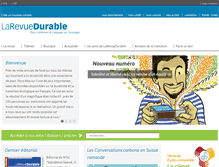 Tablet Screenshot of larevuedurable.com